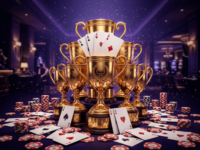 Premium online casino interface with slots and table games
